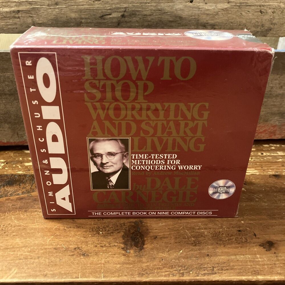 “How to Stop Worrying and Start Living” Dale Carnegie (1999, CD Unabridged) New